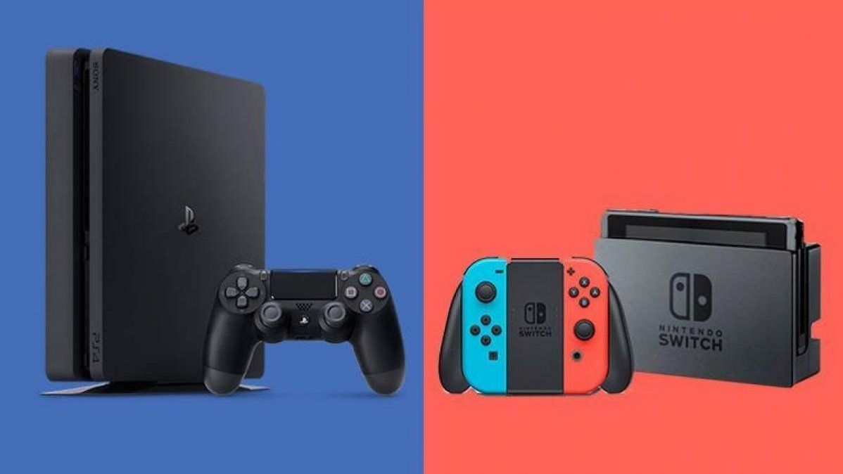La Playstation 4 de Sony y la Nintendo Switch.
