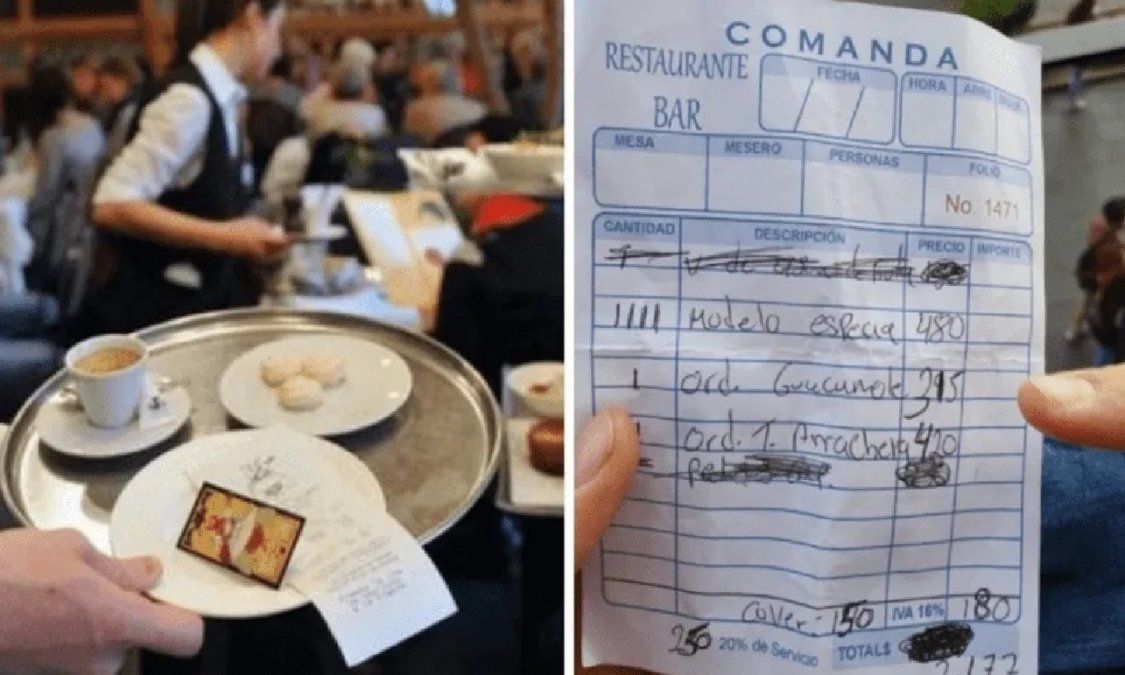 Lo estafaron en un restaurant