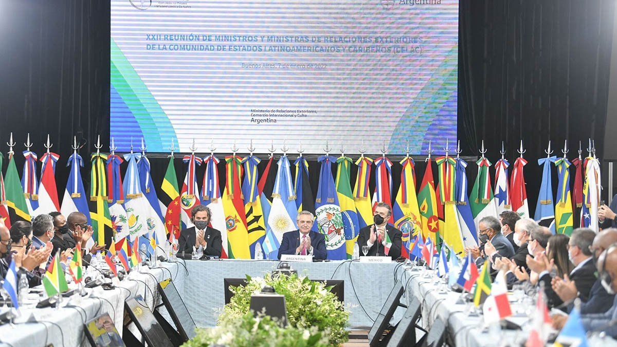 En su intervención, el mandatario agradeció el apoyo de todos los miembros del bloque a las negociaciones por la reestructuración de deuda que la Argentina mantiene con el FMI.