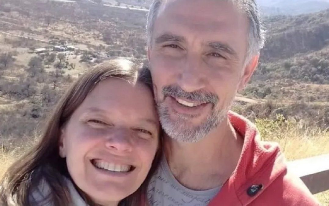 Trigatti junto a su esposa, antes de la causa judicial.