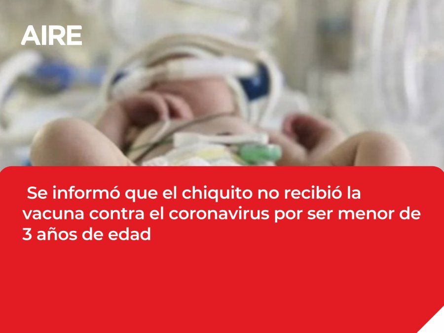 También se informó que el chiquito no recibió la vacuna contra el coronavirus por ser menor de 3 años de edad.- Foto ilustrativa 