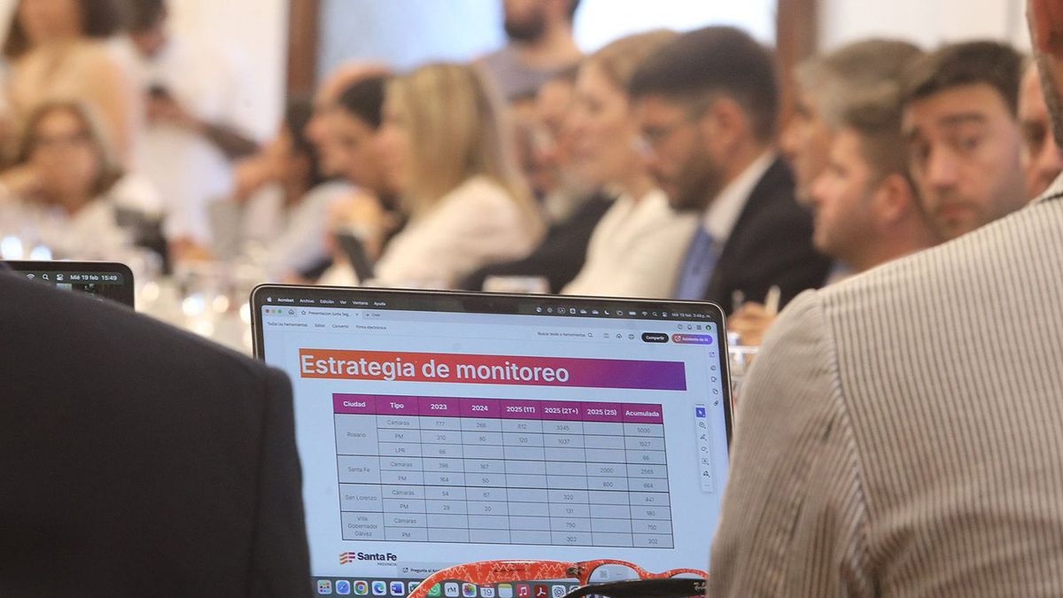 Durante el encuentro, que se realizó en el salón Blanco de Casa de Gobierno en Santa Fe, se informó sobre el nuevo sistema de monitoreo para Santa Fe y Rosario. Durante el encuentro, que se realizó en el salón Blanco de Casa de Gobierno en Santa Fe, se informó sobre el nuevo sistema de monitoreo para Santa Fe y Rosario.