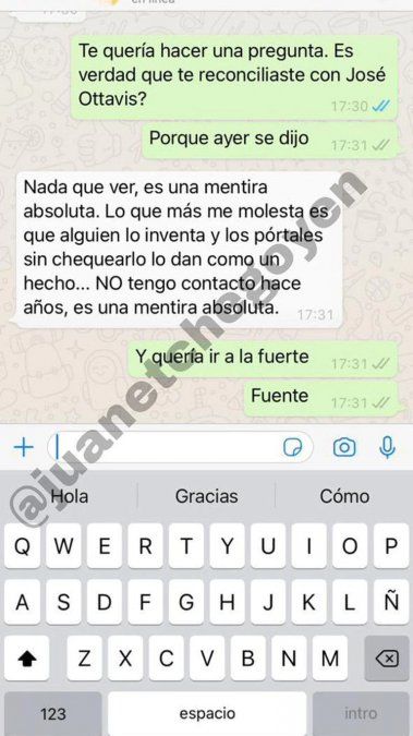 Vicky Xipolitakis le respondió a Juan Etchegoyen y negó los rumores de Majo Martino.