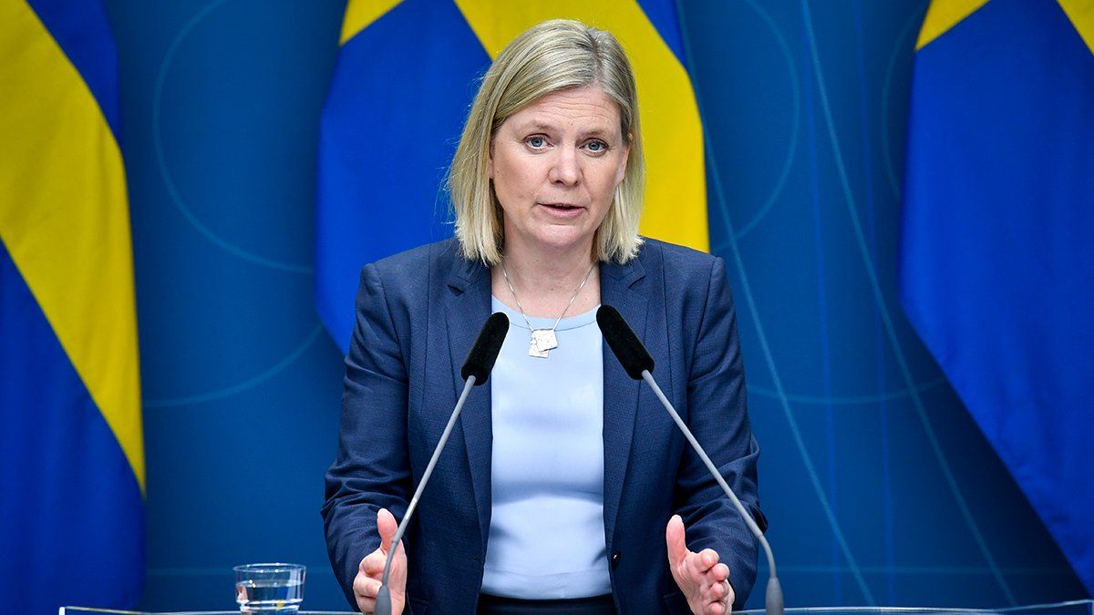 La primera ministra sueca