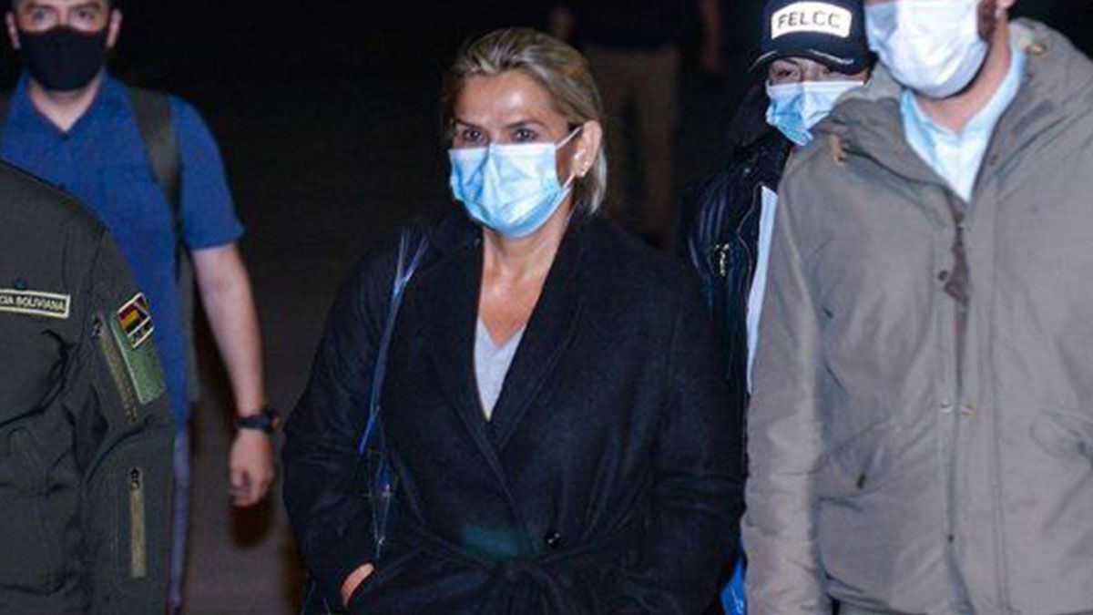 La expresidenta de facto de Bolivia