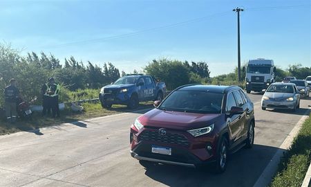 El accidente en Circunvalación Generó demoras en el tránsito.
