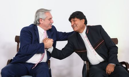 Morales celebró el discurso de Alberto Fernández en la Cumbre de las Américas. Morales celebró el discurso de Alberto Fernández en la Cumbre de las Américas.