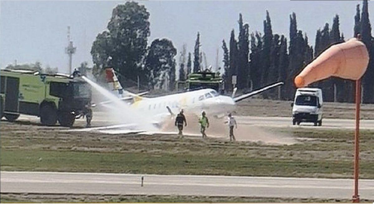 Susto en el aire: despistó un avión que aterrizaba en Mendoza