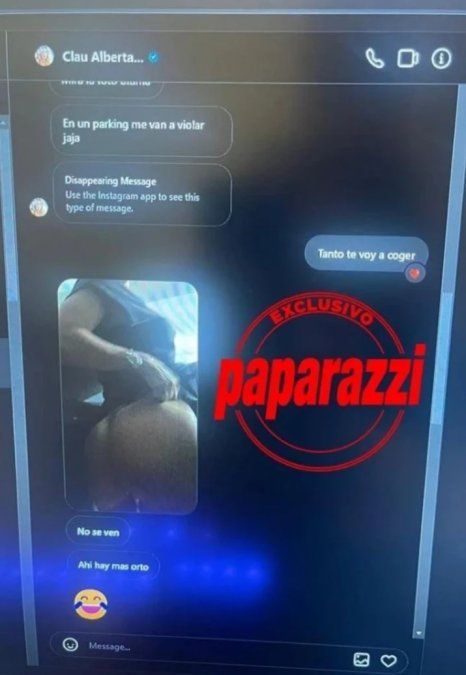 El chat hot entre Fede Bal y Claudia Albertario.