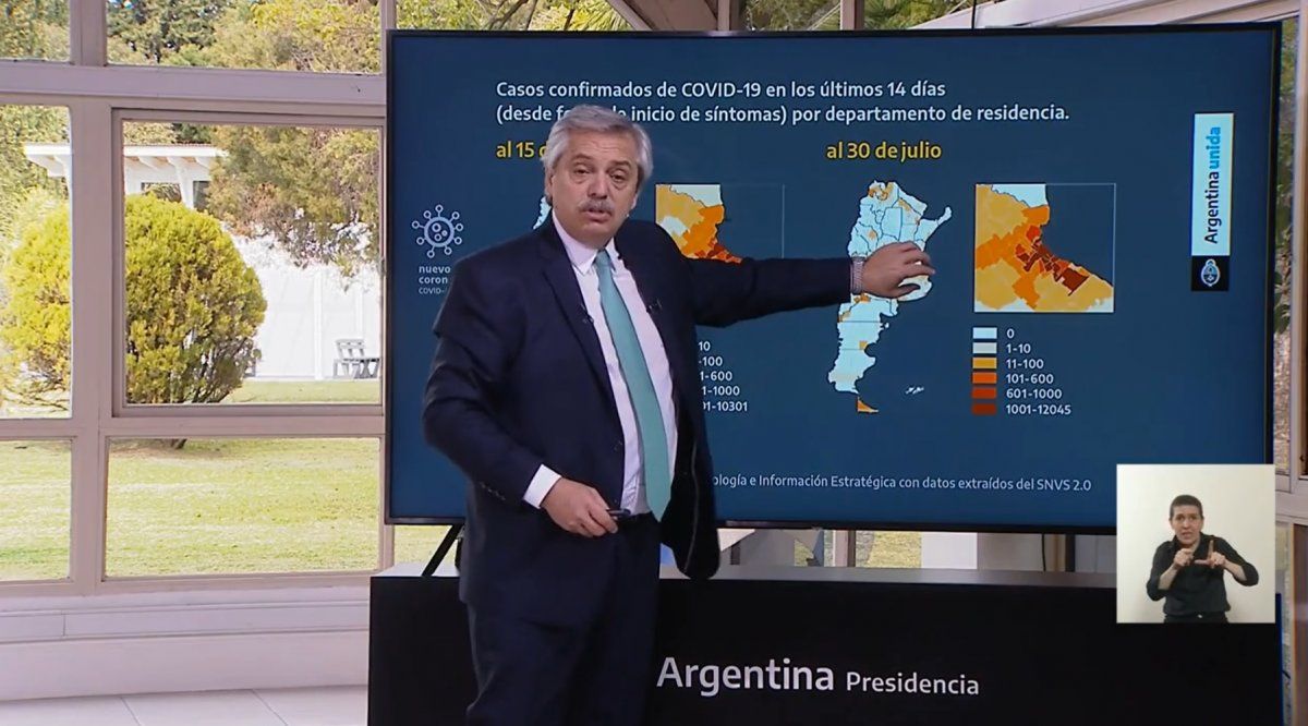 Alberto Fernández analizó la situación del coronavirus en el país.