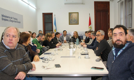 El encuentro se realizó en la sede del Ministerio de Trabajo.