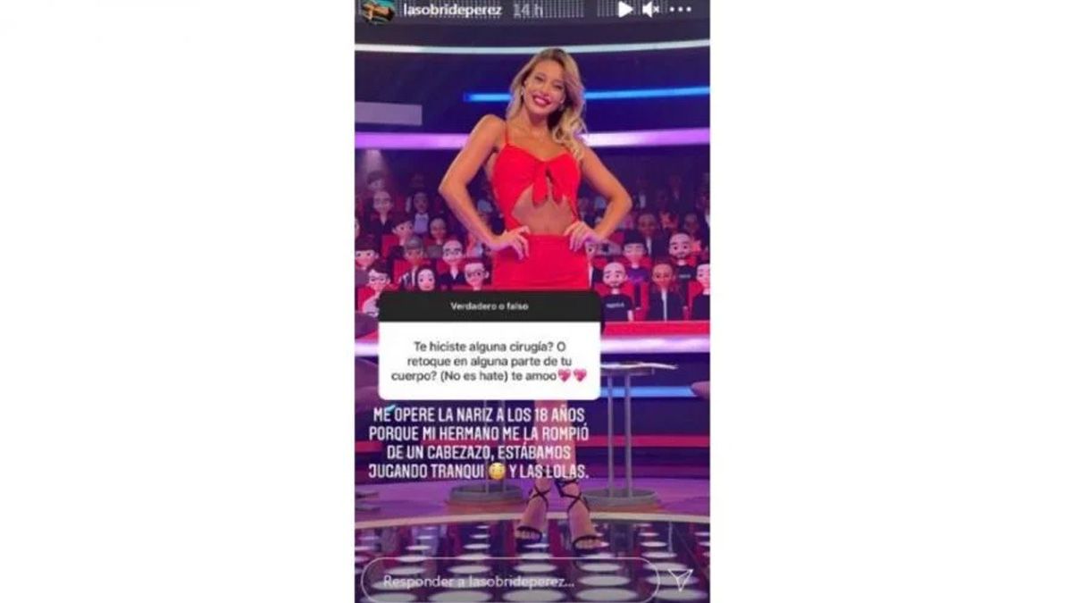 Así reveló Sol Pérez las cirugías estéticas que se hizo