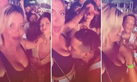 Descontrol con Wanda Nara en la noche de Ibiza: un hombre se acercó y le dio un beso en el escote Descontrol con Wanda Nara en la noche de Ibiza: un hombre se acercó y le dio un beso en el escote