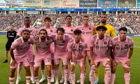 Los once titulares de Inter de Miami en el partido ante Philadelphia Union. Los once titulares de Inter de Miami en el partido ante Philadelphia Union.