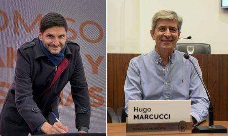 Maximiliano Pullaro eligió al concejal de la ciudad de Santa Fe, Hugo Marcucci, como próximo presidente del directorio de la EPE. Maximiliano Pullaro eligió al concejal de la ciudad de Santa Fe, Hugo Marcucci, como próximo presidente del directorio de la EPE.
