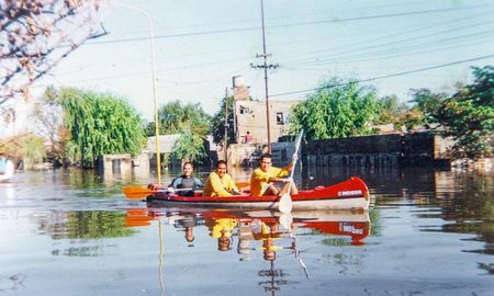 Una de las imágenes tomadas por Juanjo Berón en la inundación de 2003. Una de las imágenes tomadas por Juanjo Berón en la inundación de 2003.
