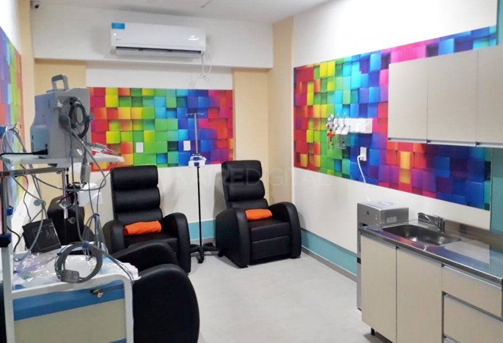 La Fundación Mateo Esquivo instaló un hospital de día en el Alassia para asistir a los pacientes pediátricos oncológicos.