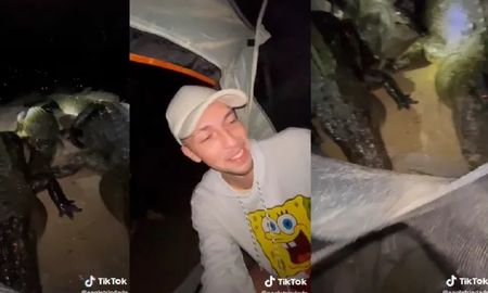 Fue de campamento y se despertó con caimanes alrededor de la carpa Fue de campamento y se despertó con caimanes alrededor de la carpa