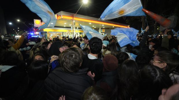 Los festejos en Santa Fe.
