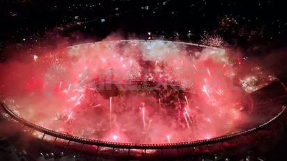 Histórico recibimiento de los hinchas de River: fotos y videos espectaculares en la previa vs Atlético Mineiro