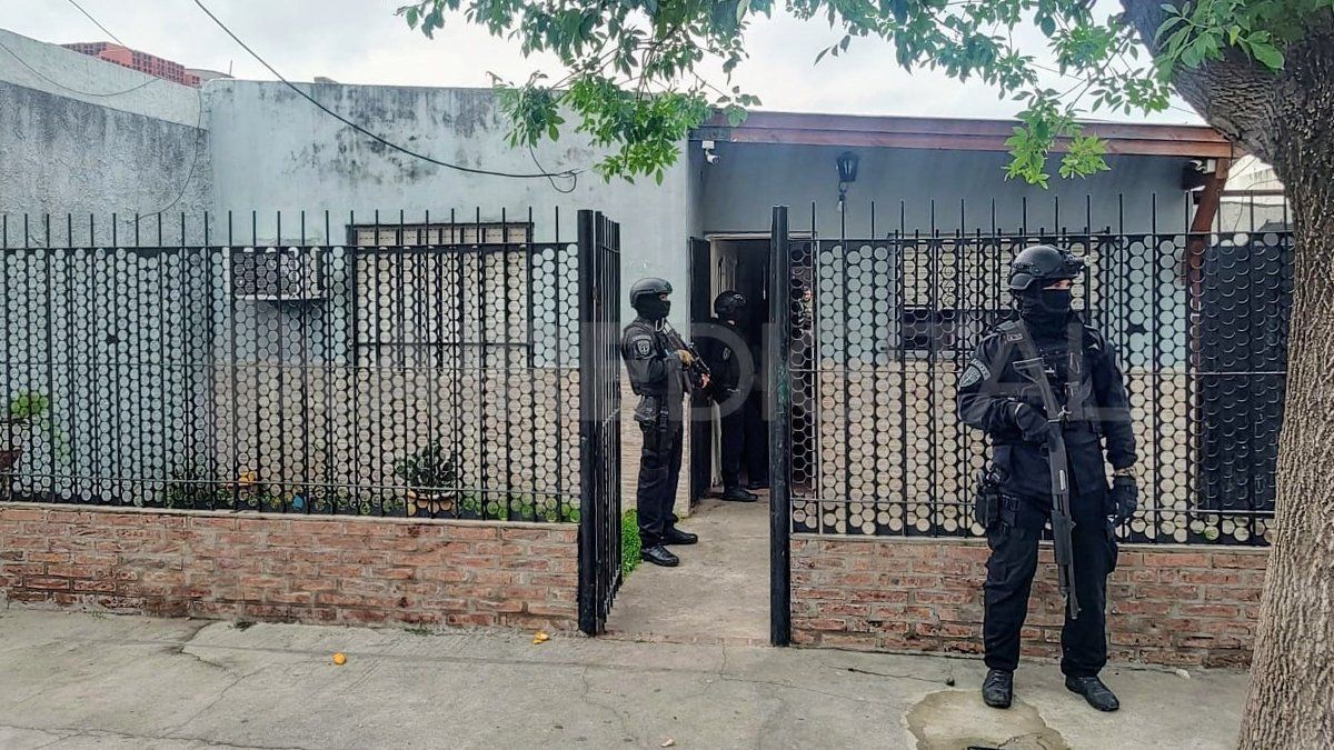 Uno de los allanamientos en donde la PDI irrumpió con grupos de asalto.&nbsp;