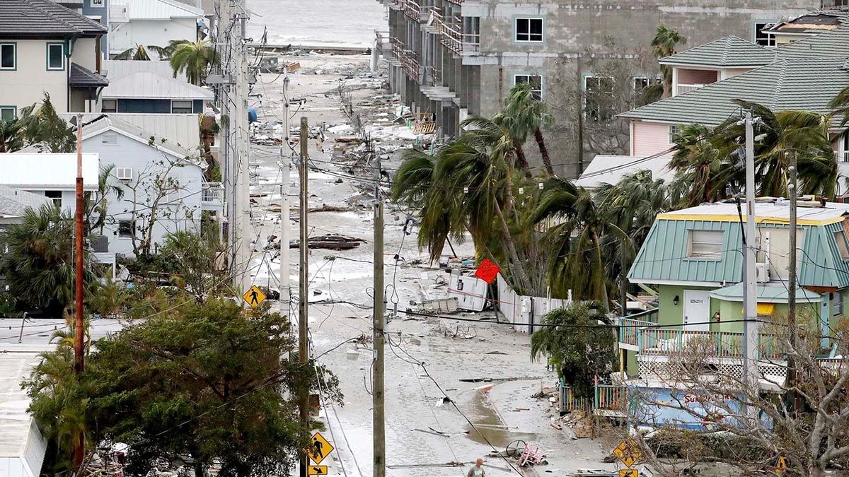 El huracán Ian destrozó Fort Myers.