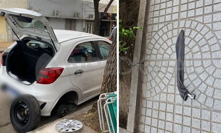 Ciudad de Santa Fe: robaron dos neumáticos de un auto Ciudad de Santa Fe: robaron dos neumáticos de un auto