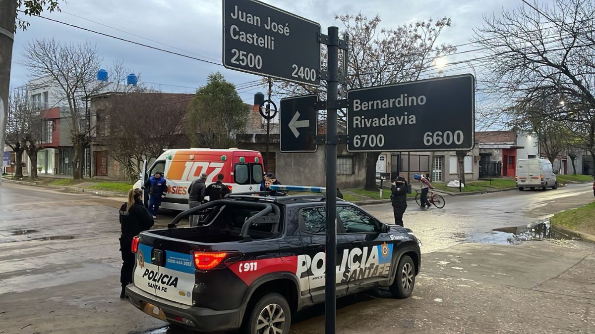 El accidente de tránsito ocurrió este miércoles en inmediaciones de Rivadavia y Castelli