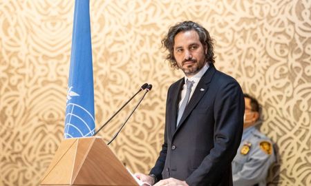 Santiago Cafiero brindó su discurso en el Consejo de Derechos Humanos de la ONU. Santiago Cafiero brindó su discurso en el Consejo de Derechos Humanos de la ONU.