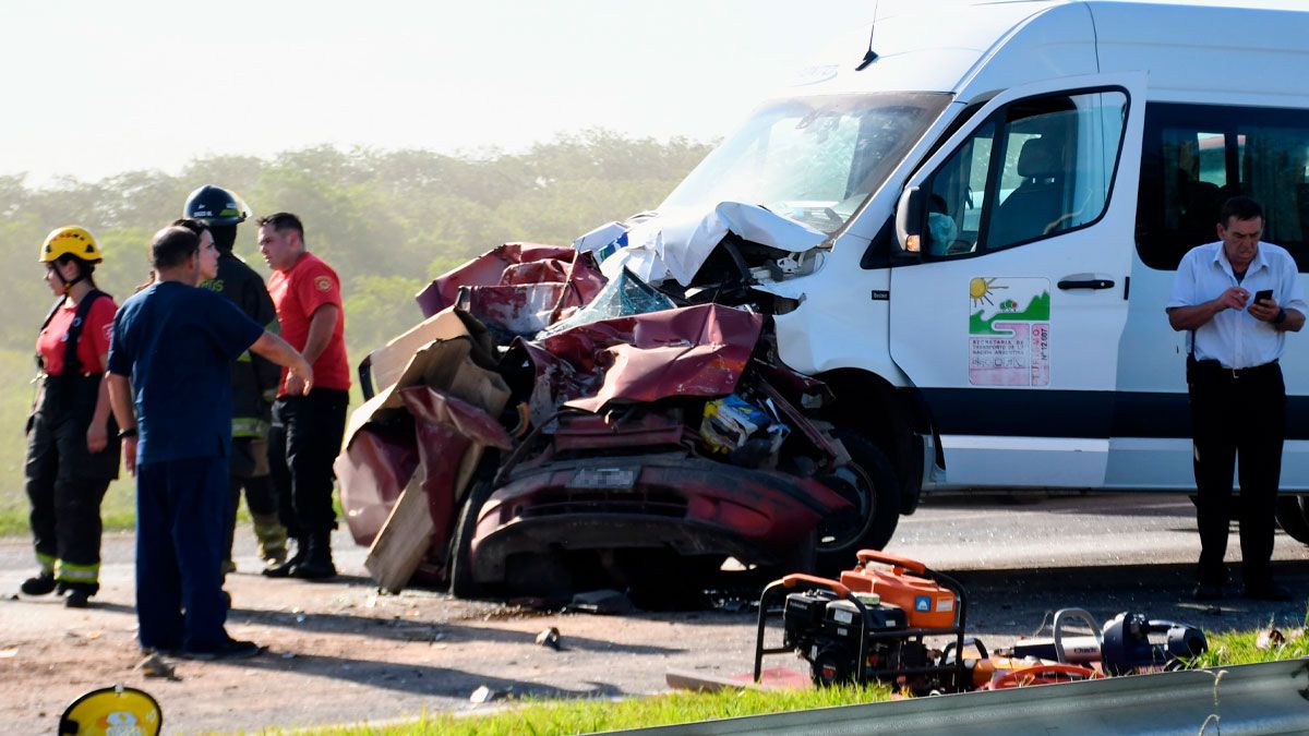 Choque Fatal En La Autopista Santa Fe Rosario A La Altura De Fray Luis