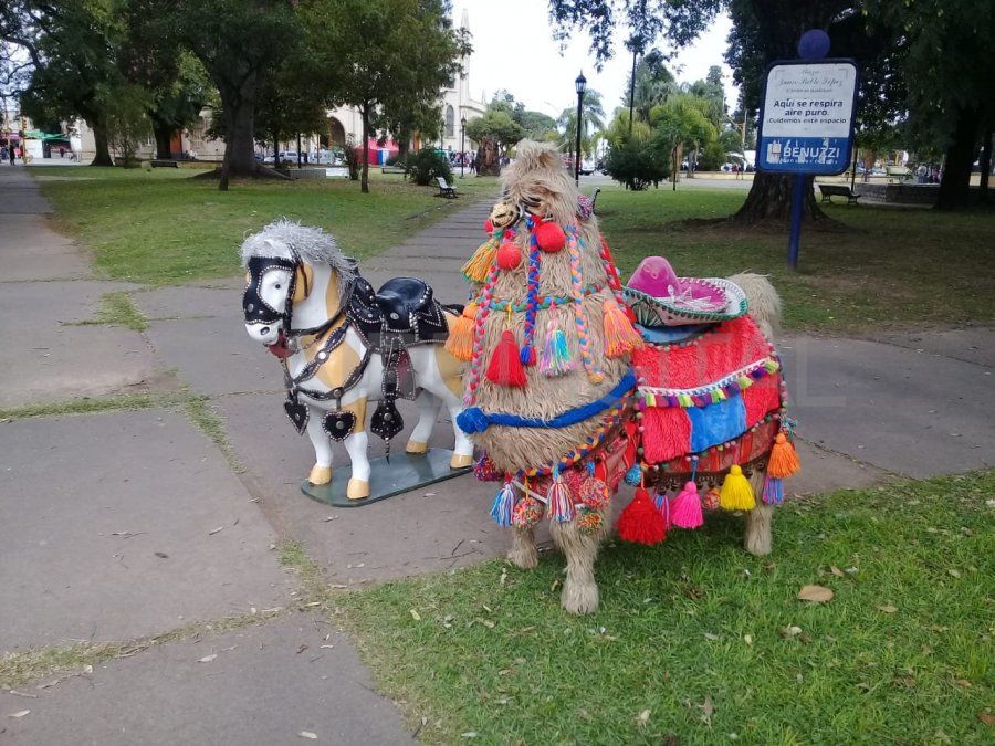 Las figuras estaban ubicados en la plaza Guadalupe