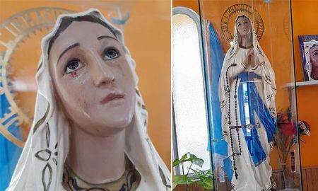 La Iglesia pidió prudencia ante fenómeno de virgen santiagueña que llora sangre: le atribuyen milagros La Iglesia pidió prudencia ante fenómeno de virgen santiagueña que llora sangre: le atribuyen milagros
