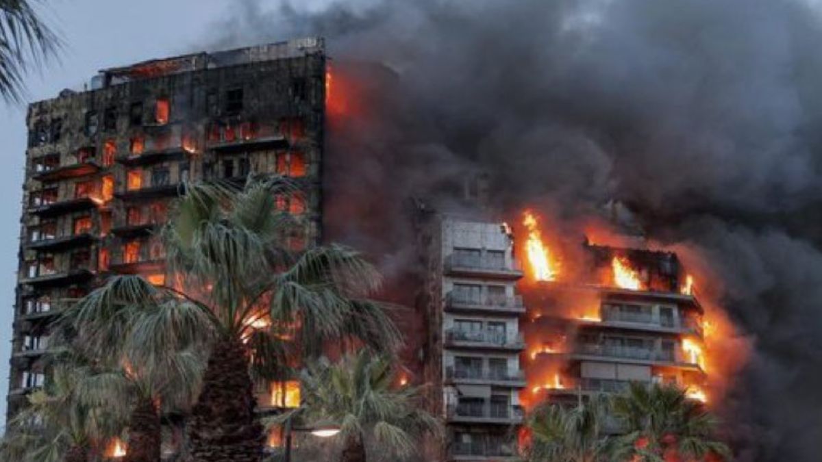 Incendio de edificios en Valencia dejó un saldo de 9 víctimas fatales hasta el momento.