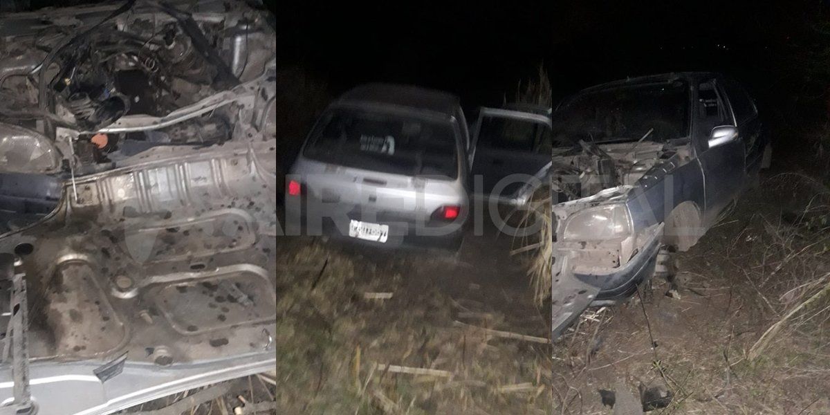 Según el informe, el rodado se encontraba con las puertas derechas abiertas y le faltaban las cuatro ruedas, la batería y varios elementos del interior.