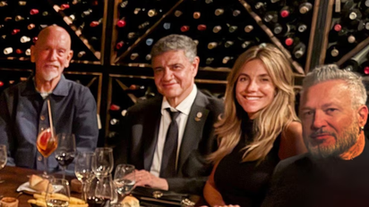 El actor John Malkovich cenó con Jorge Macri en Palermo antes de su presentación en Buenos Aires