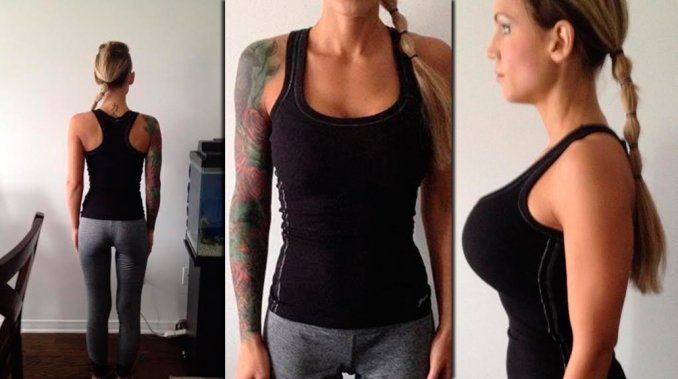 La echaron del gimnasio por tener lolas muy grandes