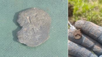 Hallazgo histórico en San Jerónimo del Sauce: encuentran una moneda macuquina del siglo XVII