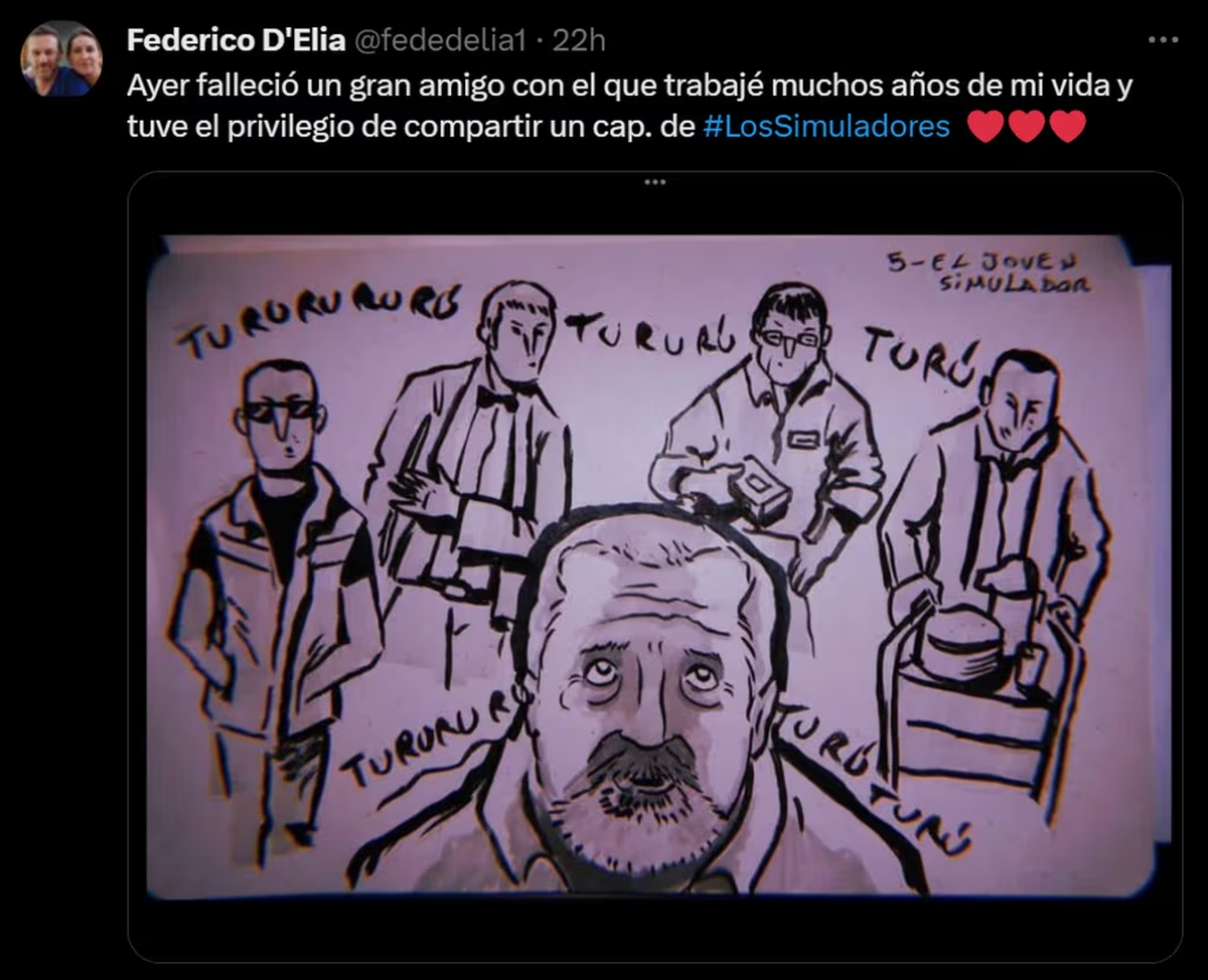La despedida de Federico D'Elia a Hernán Martínez. Foto Captura: X / @fededelia1 La despedida de Federico D'Elia a Hernán Martínez. Foto Captura: X / @fededelia1