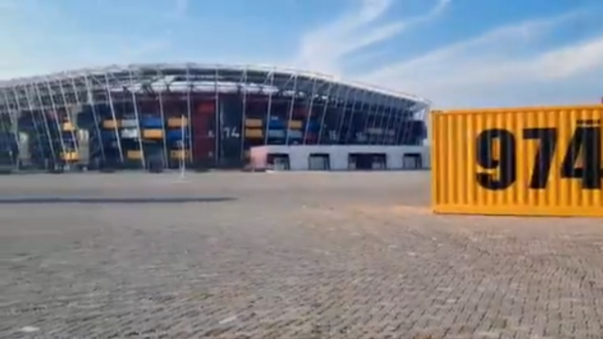 Así está el estadio 974 de Qatar a casi dos años del Mundial de fútbol 2022. Así está el estadio 974 de Qatar a casi dos años del Mundial de fútbol 2022.