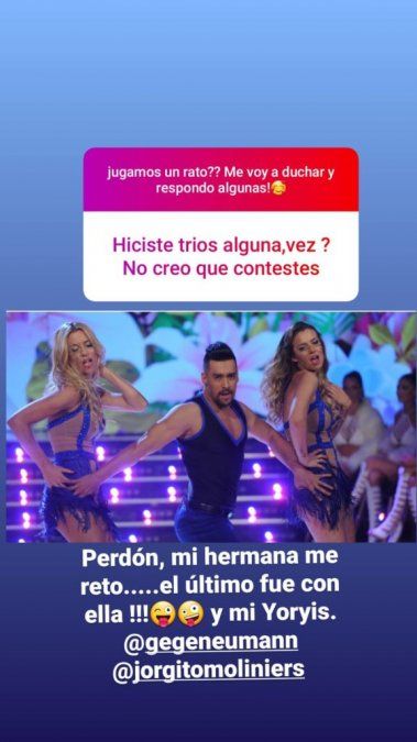 Nicole Neumann se animó a responder preguntas en Instagram.