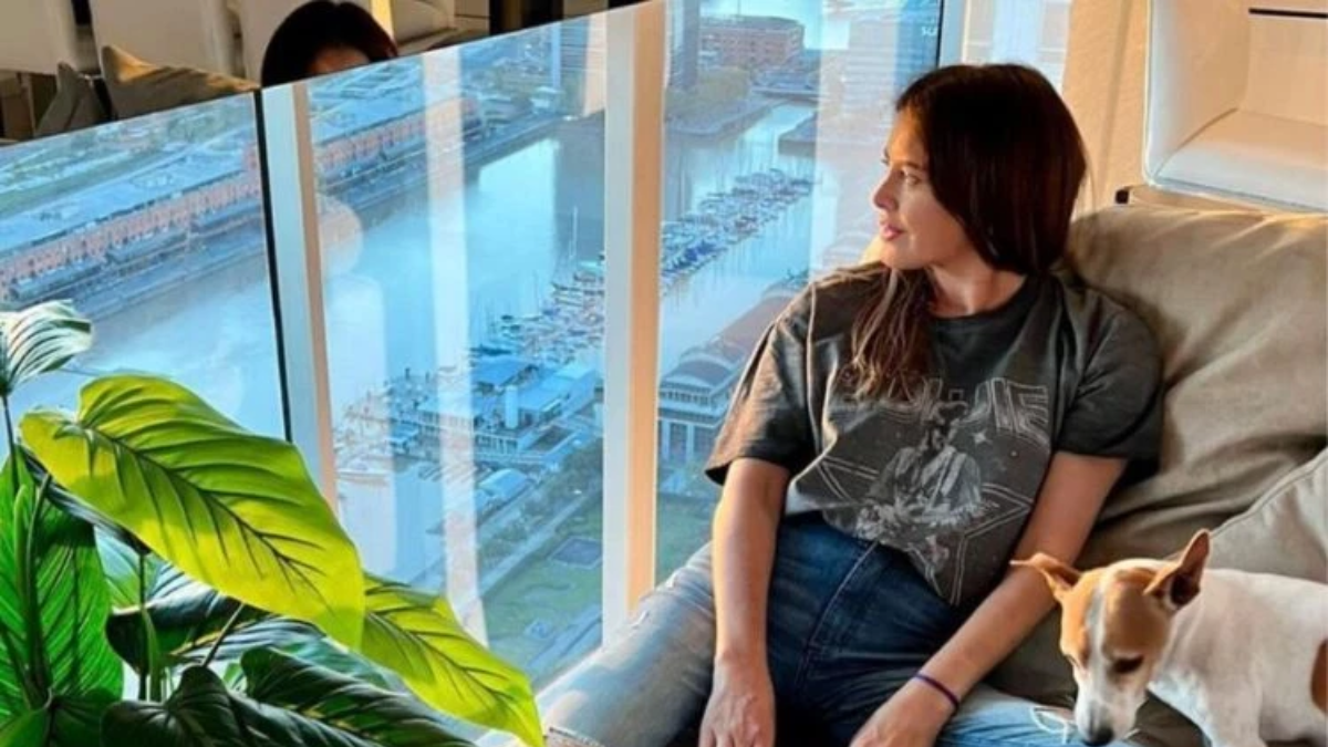 Así es la sorprendente casa que tiene Silvina Luna en Puerto Madero: con vista exclusiva al río