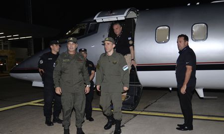 Nahuel Gallo en suelo argentino tras estar 448 días detenido en Venezuela.