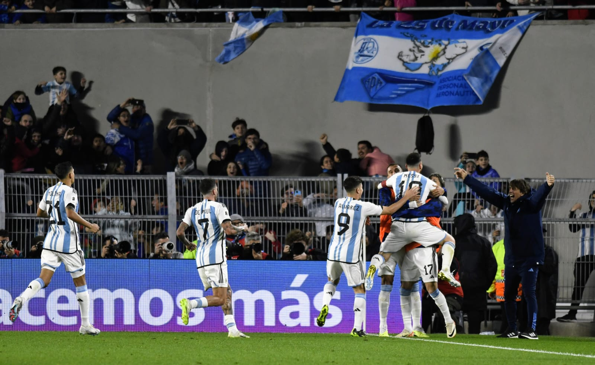 Así festejó el gol Lionel Messi. Así festejó el gol Lionel Messi.