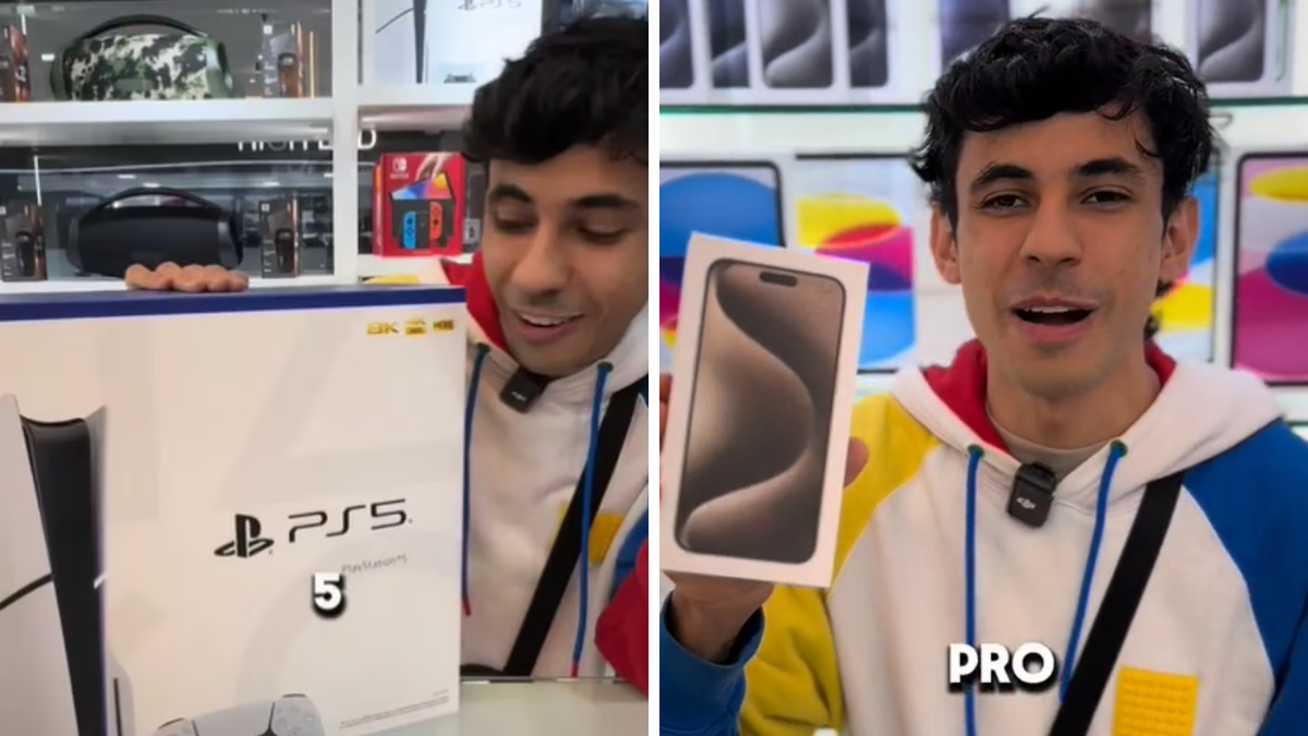 Un argentino se hizo viral en TikTok luego de mostrar cuánto cuesta una PlayStation 5 en Ciudad del Este
