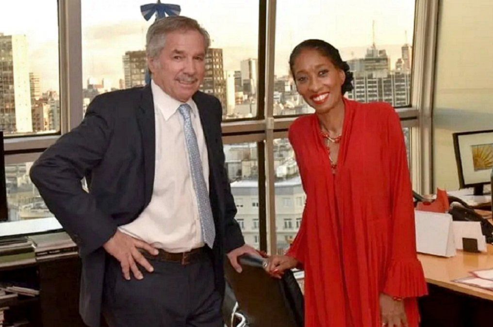 Felipe Sol&aacute; junto a Mar&iacute;a Fernanda Silva