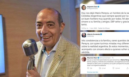 Mario Pereyra falleció a las 77 años por coronavirus. El periodista fue homenajeado en las redes sociales. Mario Pereyra falleció a las 77 años por coronavirus. El periodista fue homenajeado en las redes sociales.