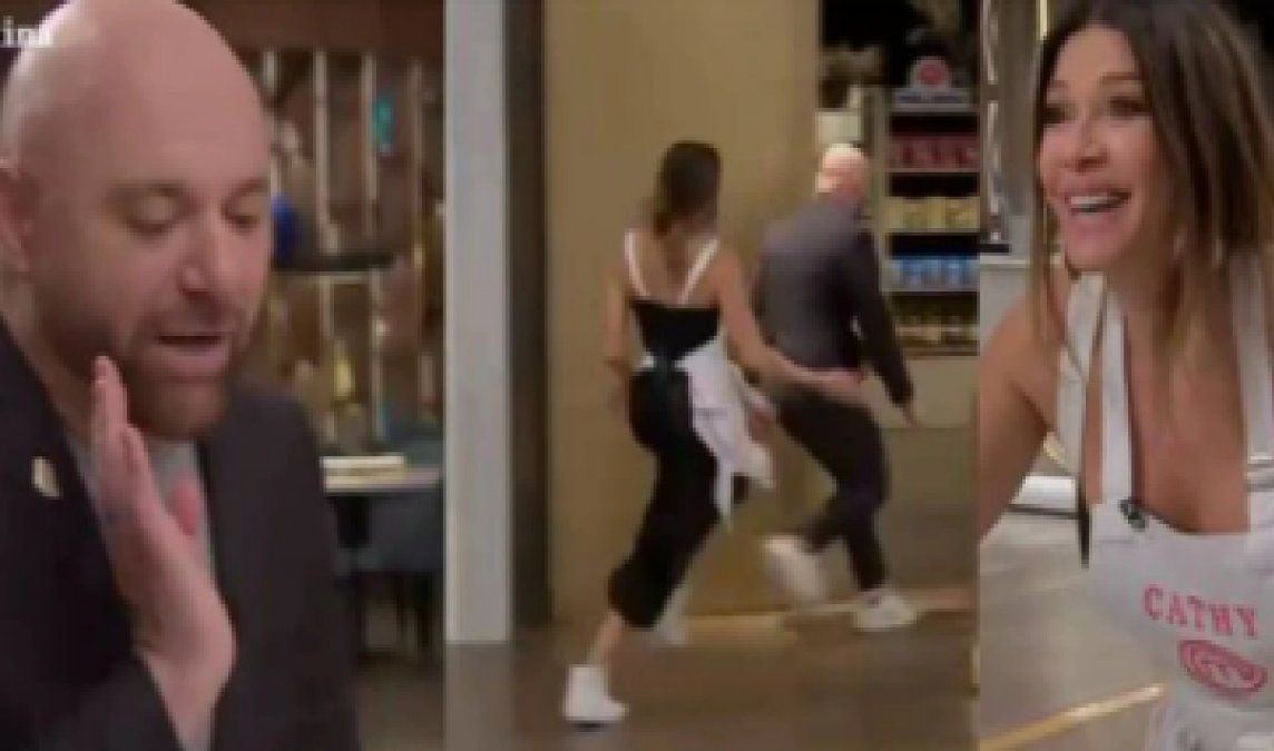 Catherine Fulop corrió a Germán Martitegui por el estudio de Masterchef Celebrity