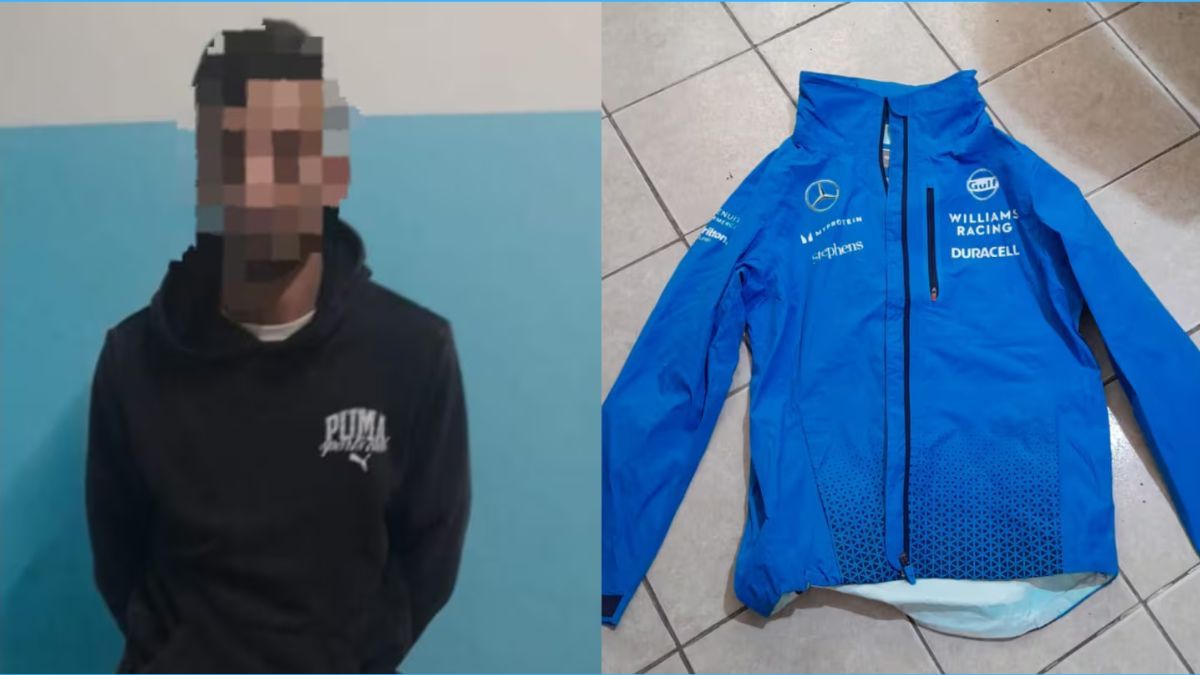 La polic&iacute;a recuper&oacute; una campera que Franco Colapinto le hab&iacute;a regalado a la v&iacute;ctima de un robo en Ituzaing&oacute; (Foto: Polic&iacute;a BA).