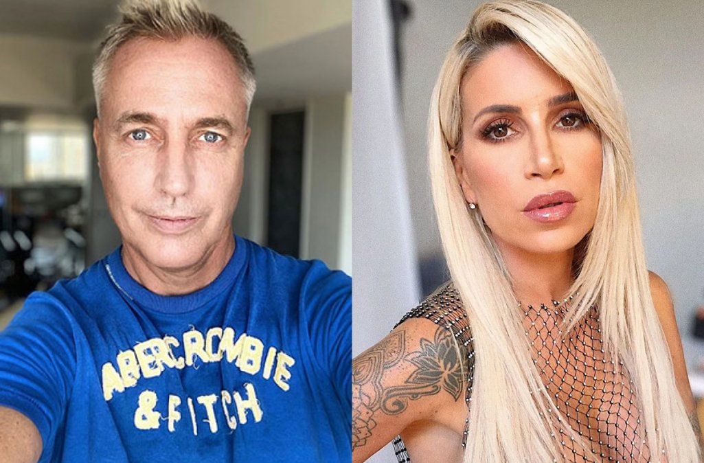 Florencia Peña y Marley se divierten juntos.