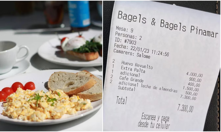 Le cobraron $7000 pesos un desayuno en Pinamar, se quejó y la escracharon Le cobraron $7000 pesos un desayuno en Pinamar, se quejó y la escracharon